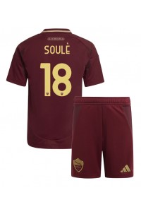 Fotbalové Dres AS Roma Matias Soule #18 Dětské Domácí Oblečení 2024-25 Krátký Rukáv (+ trenýrky)